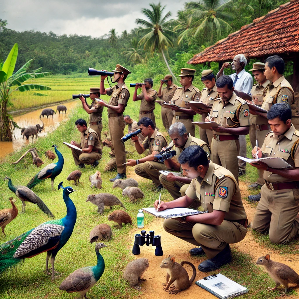 ಶ್ರೀಲಂಕಾದ ಇತಿಹಾಸದಲ್ಲಿ ಮೊಟ್ಟಮೊದಲ ಬಾರಿಗೆ 40,000 ಅಧಿಕ ಅಧಿಕಾರಿಗಳಿಂದ ಪ್ರಾಣಿಸಂಖ್ಯಾ ಗಣನೆ!