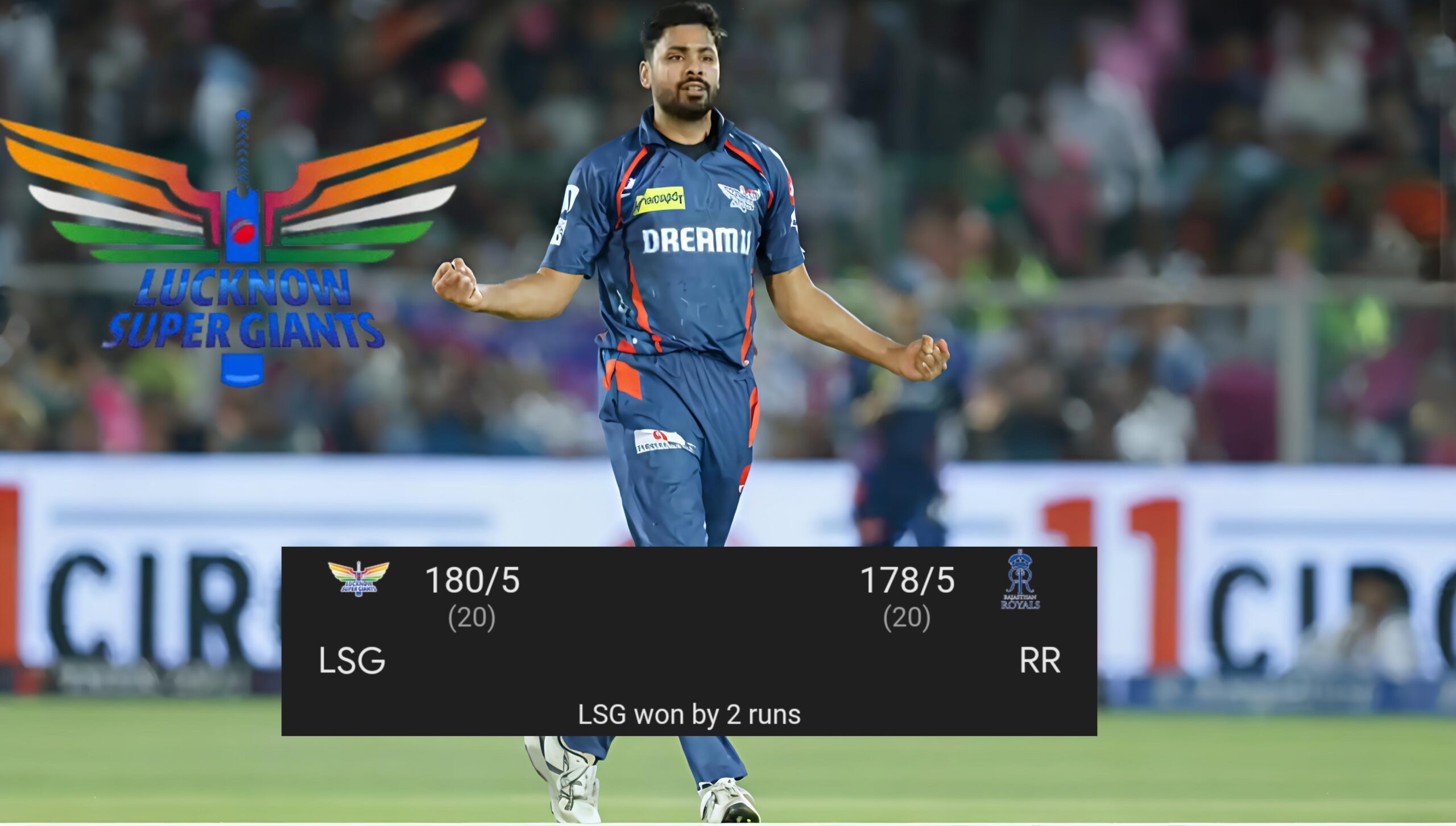 IPL 2025:LSG vs RR: ಕೊನೆಯ ಓವರ್‌ ಚಮತ್ಕಾರ RR ವಿರುದ್ಧ LSG ಗೆ ರೋಚಕ ಗೆಲುವು-Vaibhav Suryavanshi ಹೊಸ ದಾಖಲೆ