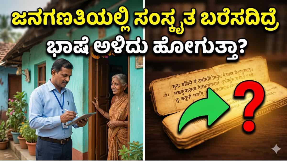 Sanskrit Language: 2027ರ ಜನಗಣತಿಯಲ್ಲಿ 'ಸಂಸ್ಕೃತ' ಭಾಷೆ ಬರೆಸಲು ಮನವಿ: ವೈರಲ್ ಆಗುತ್ತಿರುವ ಸಂದೇಶದ ಅಸಲಿಯತ್ತೇನು?