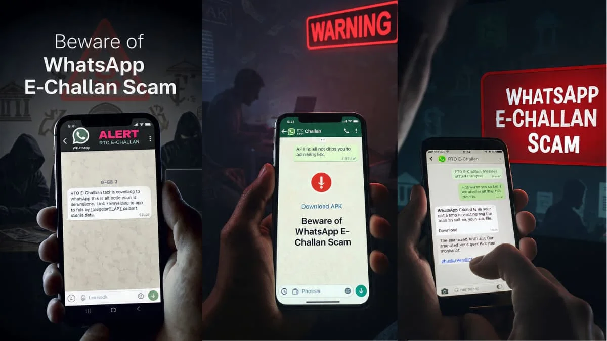 ವಾಟ್ಸ್‌ಆ್ಯಪ್‌ನಲ್ಲಿ ‘ಹೊಸ RTO ಚಲನ್ ಸ್ಕ್ಯಾಮ್! 'APK ಫೈಲ್' ಬಂದರೆ ತಕ್ಷಣ ಡಿಲೀಟ್ ಮಾಡಿ, ಇಲ್ಲದಿದ್ದರೆ ಬ್ಯಾಂಕ್ ಖಾತೆ ಖಾಲಿ!