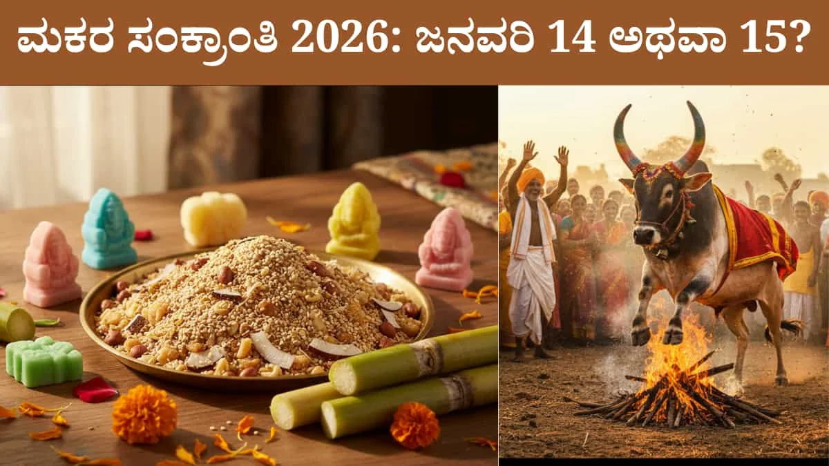 Makar Sankranti 2026 Date: ಮಕರ ಸಂಕ್ರಾಂತಿ 2026: ಜನವರಿ 14 ಅಥವಾ 15? ಇಲ್ಲಿದೆ ನಿಖರ ದಿನಾಂಕ ಮತ್ತು ಪೂಜೆಯ ಶುಭ ಮುಹೂರ್ತದ ಮಾಹಿತಿ!