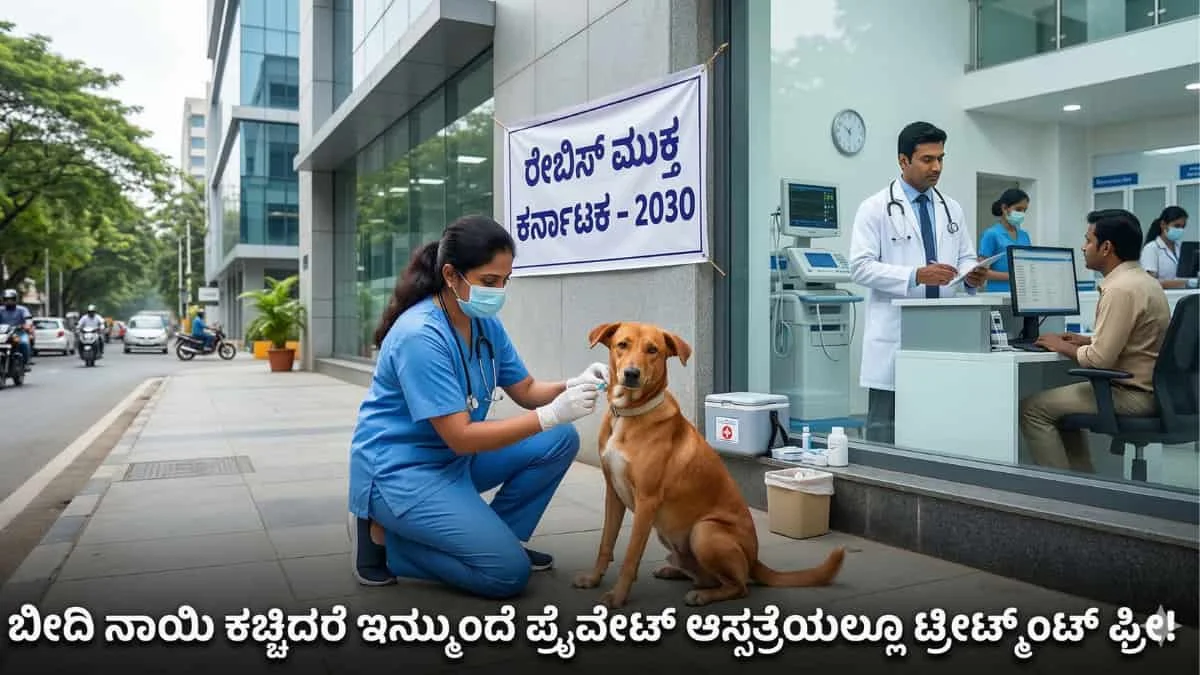 Rabies Free Karnataka: ಬೀದಿ ನಾಯಿ ಕಚ್ಚಿದರೆ ಇನ್ಮುಂದೆ ಪ್ರೈವೇಟ್ ಆಸ್ಪತ್ರೆಯಲ್ಲೂ ಟ್ರೀಟ್ಮೆಂಟ್ ಫ್ರೀ! 2030ರೊಳಗೆ ರೇಬಿಸ್ ಮುಕ್ತ ಕರ್ನಾಟಕ! ಸರ್ಕಾರದ ಹೊಸ ಪ್ಲಾನ್ ಏನು ಗೊತ್ತಾ?