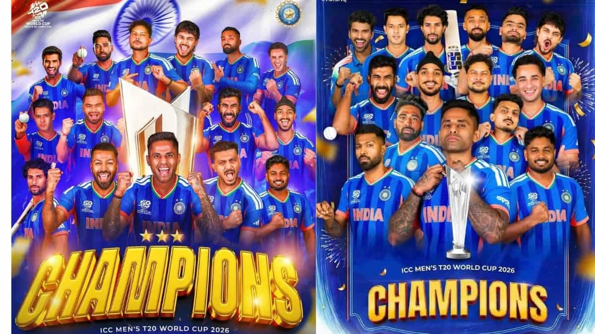 T20 World Cup 2026: ಇಂಡಿಯಾ ಚಾಂಪಿಯನ್: ನ್ಯೂಜಿಲೆಂಡ್ ಧೂಳೀಪಟ! ಸತತ ಎರಡನೇ ಬಾರಿಗೆ ಟಿ20 ಕಿರೀಟ ಮುಡಿಗೇರಿಸಿದ ಸೂರ್ಯ ಪಡೆ!